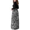 imageGRECERELLE Women Long Sleeve Casual Round Neck Loose Solid Floral Maxi Long Dress with Pockets S3XLBlack Tree Grain