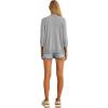 imageGRECERELLE Womens 34 Sleeve Summer Cardigan Lightweight Casual OpenFront Cropped Shrug Sweaters for WomenSolidlight Gray
