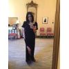 imageGRECERELLE Womens Casual Loose Pocket Long Dress Short Sleeve Split Maxi DressesBlack