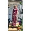 imageGRECERELLE Womens Casual Loose Pocket Long Dress Short Sleeve Split Maxi DressesFp Wine Red