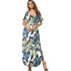 imageGRECERELLE Womens Casual Loose Pocket Long Dress Short Sleeve Split Maxi DressesWhite Monotherapy
