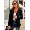 imageGRECERELLE Womens Lightweight Cardigan Sweater Casual Long Sleeve Knit Cardigan Open Front Outwear Jacket with Pockets02 Black