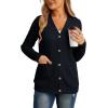 imageGRECERELLE Womens Lightweight Cardigan Sweater Casual Long Sleeve Knit Cardigan Open Front Outwear Jacket with Pockets04 Navy Blue
