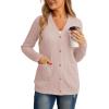 imageGRECERELLE Womens Lightweight Cardigan Sweater Casual Long Sleeve Knit Cardigan Open Front Outwear Jacket with Pockets06 Pure Pink