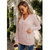 imageGRECERELLE Womens Lightweight Cardigan Sweater Casual Long Sleeve Knit Cardigan Open Front Outwear Jacket with Pockets06 Pure Pink