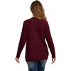 imageGRECERELLE Womens Lightweight Cardigan Sweater Casual Long Sleeve Knit Cardigan Open Front Outwear Jacket with Pockets07 Wine Red