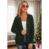 imageGRECERELLE Womens Lightweight Cardigan Sweater Casual Long Sleeve Knit Cardigan Open Front Outwear Jacket with Pockets08 Dark Green