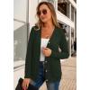 imageGRECERELLE Womens Lightweight Cardigan Sweater Casual Long Sleeve Knit Cardigan Open Front Outwear Jacket with Pockets08 Dark Green