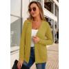 imageGRECERELLE Womens Lightweight Cardigan Sweater Casual Long Sleeve Knit Cardigan Open Front Outwear Jacket with Pockets12 Mustard