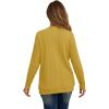 imageGRECERELLE Womens Lightweight Cardigan Sweater Casual Long Sleeve Knit Cardigan Open Front Outwear Jacket with Pockets12 Mustard