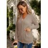 imageGRECERELLE Womens Lightweight Cardigan Sweater Casual Long Sleeve Knit Cardigan Open Front Outwear Jacket with Pockets13 Khaki