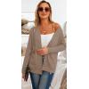 imageGRECERELLE Womens Lightweight Cardigan Sweater Casual Long Sleeve Knit Cardigan Open Front Outwear Jacket with Pockets13 Khaki