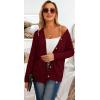 imageGRECERELLE Womens Lightweight Cardigan Sweater Casual Long Sleeve Knit Cardigan Open Front Outwear Jacket with Pockets14 Red