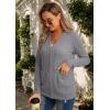 imageGRECERELLE Womens Lightweight Cardigan Sweater Casual Long Sleeve Knit Cardigan Open Front Outwear Jacket with Pockets15 Gray