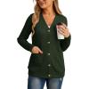imageGRECERELLE Womens Lightweight Cardigan Sweater Casual Long Sleeve Knit Cardigan Open Front Outwear Jacket with Pockets16 Army Green