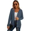 imageGRECERELLE Womens Lightweight Cardigan Sweater Casual Long Sleeve Knit Cardigan Open Front Outwear Jacket with Pockets17 Denim Blue