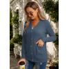imageGRECERELLE Womens Lightweight Cardigan Sweater Casual Long Sleeve Knit Cardigan Open Front Outwear Jacket with Pockets17 Denim Blue