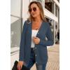 imageGRECERELLE Womens Lightweight Cardigan Sweater Casual Long Sleeve Knit Cardigan Open Front Outwear Jacket with Pockets17 Denim Blue