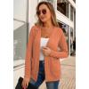 imageGRECERELLE Womens Lightweight Cardigan Sweater Casual Long Sleeve Knit Cardigan Open Front Outwear Jacket with Pockets18 Pumpkin