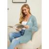 imageGRECERELLE Womens Lightweight Crochet Long Sleeve Loose Casual Open Front Cardigan Drape Sweaters Boho Summer Beach CoverupsLight Green