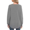 imageGRECERELLE Womens Long Sleeve Lightweight Crewneck Sweater Tops Casual Soft Knit Pullover JumperDark Gray