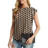 imageGRECERELLE Women 2025 Cap Sleeve Tops Summer Casual Tee Shirt Loose Crew Neck Basic Tank Trendy Work Vacation Outfits S2XLBlack Khaki Heart