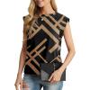 imageGRECERELLE Women 2025 Cap Sleeve Tops Summer Casual Tee Shirt Loose Crew Neck Basic Tank Trendy Work Vacation Outfits S2XLBlack Rectangle