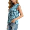 imageGRECERELLE Women 2025 Cap Sleeve Tops Summer Casual Tee Shirt Loose Crew Neck Basic Tank Trendy Work Vacation Outfits S2XLBlue Fish Scale