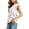 imageGRECERELLE Women 2025 Cap Sleeve Tops Summer Casual Tee Shirt Loose Crew Neck Basic Tank Trendy Work Vacation Outfits S2XLDreamy Garden