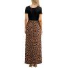 imageGRECERELLE Women Summer Crew Neck Casual Short Sleeve Solid Floral Print Long Maxi Dress with PocketsKhaki Love