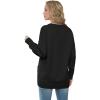 imageGRECERELLE Womens 2024 Fall Cardigan Sweaters Oversized Open Front Button Knit Outwear Coats with PocketsBlack