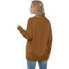 imageGRECERELLE Womens 2024 Fall Cardigan Sweaters Oversized Open Front Button Knit Outwear Coats with PocketsCaramel