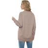 imageGRECERELLE Womens 2024 Fall Cardigan Sweaters Oversized Open Front Button Knit Outwear Coats with PocketsDeep Apricot