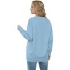 imageGRECERELLE Womens 2024 Fall Cardigan Sweaters Oversized Open Front Button Knit Outwear Coats with PocketsLight Blue