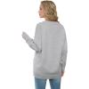 imageGRECERELLE Womens 2024 Fall Cardigan Sweaters Oversized Open Front Button Knit Outwear Coats with PocketsLight Gray