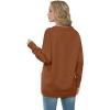 imageGRECERELLE Womens 2024 Fall Cardigan Sweaters Oversized Open Front Button Knit Outwear Coats with PocketsPumpkin