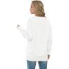 imageGRECERELLE Womens 2024 Fall Cardigan Sweaters Oversized Open Front Button Knit Outwear Coats with PocketsWhite