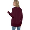 imageGRECERELLE Womens 2024 Fall Cardigan Sweaters Oversized Open Front Button Knit Outwear Coats with PocketsWine Red