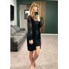 imageGRECERELLE Womens Lightweight Longer Length Cardigan Long Sleeve Casual Crochet OpenFront Sweater with Pockets01 Longblack