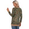 imageGRECERELLE Womens Long Sleeve Open Front Cardigan Button Down Ribbed Lightweight Knit Outerwear with PocketKhaki Sunflower