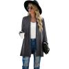 imageGRECERELLE Womens Long Sleeve Open Front Lightweight Casual Business Dressy Cardigan Sweater Fall WinterCarbon Grey