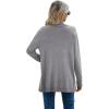 imageGRECERELLE Womens Long Sleeve Open Front Lightweight Casual Business Dressy Cardigan Sweater Fall WinterGrey