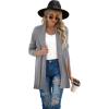 imageGRECERELLE Womens Long Sleeve Open Front Lightweight Casual Business Dressy Cardigan Sweater Fall WinterGrey