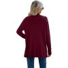 imageGRECERELLE Womens Long Sleeve Open Front Lightweight Casual Business Dressy Cardigan Sweater Fall WinterWine Red