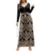 imageGRECERELLE Womens Long Sleeve V Neck Casual Button Maxi Dress 2025 with PocketsBoho Khaki