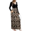 imageGRECERELLE Womens Long Sleeve V Neck Casual Button Maxi Dress 2025 with PocketsBoho Khaki