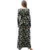 imageGRECERELLE Womens Long Sleeve V Neck Casual Button Maxi Dress 2025 with PocketsLemon Black