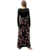 imageGRECERELLE Womens Long Sleeve V Neck Casual Button Maxi Dress 2025 with PocketsMantian March Red