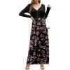 imageGRECERELLE Womens Long Sleeve V Neck Casual Button Maxi Dress 2025 with PocketsMantian March Red