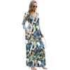 imageGRECERELLE Womens Long Sleeve V Neck Casual Button Maxi Dress 2025 with PocketsWhite Monotherapy
